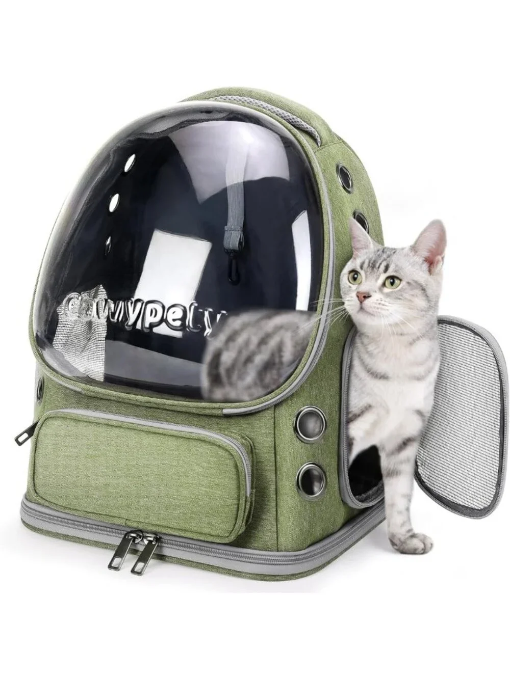 Breathable Bubble Cat Backpack Carrier - Large Space for Travel & Hiking